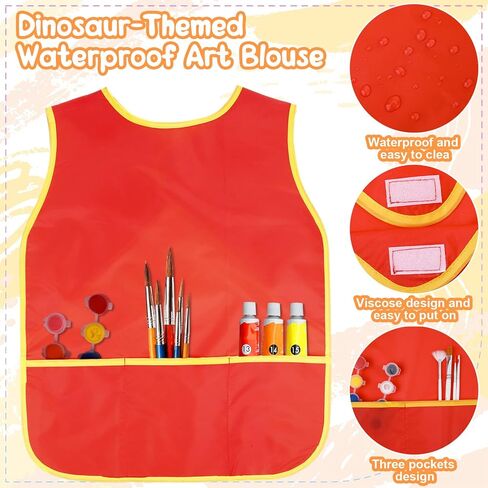 4/12/16 Art Smock for Kids Painting Aprons Sleeveless Painting Smock Kids Art Aprons with 3 Pocket for Age 3-8 Years in Kuwait