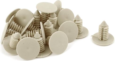 uxcell Car Beige Plastic Rivets Bumper Door Fastener Clips 20 Pcs in Saudi Arabia