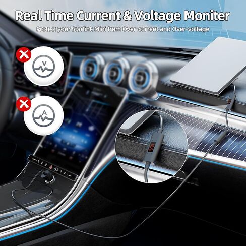 لكابل Starlink Mini بطول 32.8FT/10M، كابل طاقة بديل بديل لـ Starlink Mini DC ذكر إلى ذكر مقاوم للماء في الهواء الطلق in Kuwait