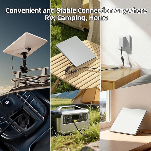 لكابل Starlink Mini بطول 32.8FT/10M، كابل طاقة بديل بديل لـ Starlink Mini DC ذكر إلى ذكر مقاوم للماء في الهواء الطلق in Kuwait