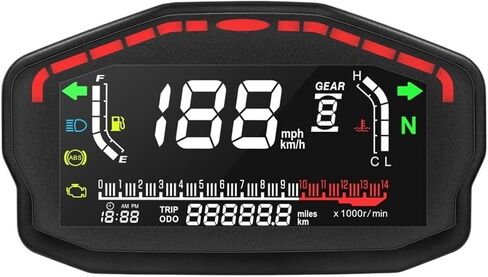 Motorcycle Speedometer Motorcycle Universal Tachometer Digital Tachometer Gauge Tachometer Dual Tachometer Odometer Instrument Panel in Saudi Arabia