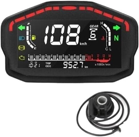 Motorcycle Speedometer Motorcycle Universal Tachometer Digital Tachometer Gauge Tachometer Dual Tachometer Odometer Instrument Panel in Saudi Arabia
