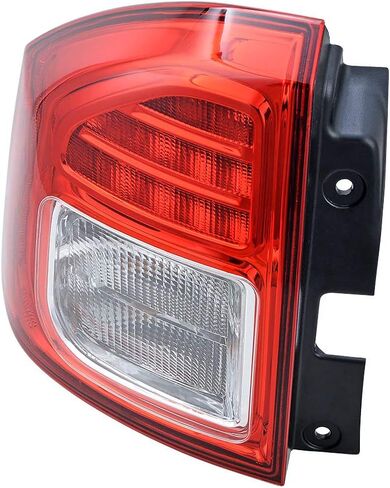 متوافق مع 2011 2012 2013 2014 Jeep Compass الجانب الأيسر للسائق عدسات شفافة وحمراء مع ضوء خلفي لمبة in Saudi Arabia