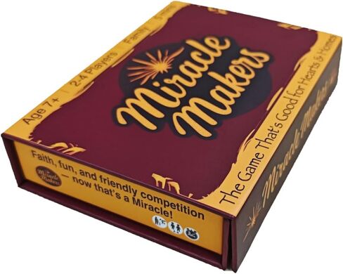 Miracle Makers Card Game | Christian-Themed, No Biblical Knowledge Required | Non-Denominational Fun | Ages 7+, 2–4 Players | Faith-based Gift | Great for Homeschool, Sunday School & Family Game Night in Saudi Arabia