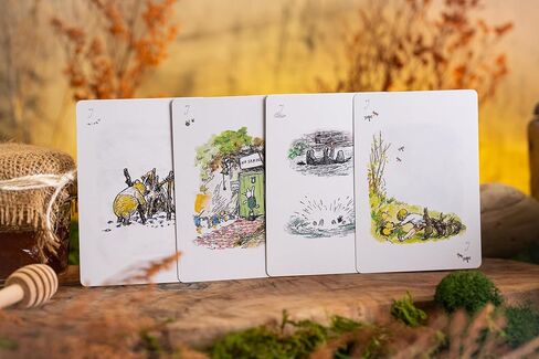 Luxury Hundred Acre Wood Themed Deck of Playing Cards – Premium, Collectible Card Set Gift for Adults and Card Game Enthusiasts. Gold Edging, Custom Design Cards With Magnetic Flip Box Deck of Cards. in Saudi Arabia