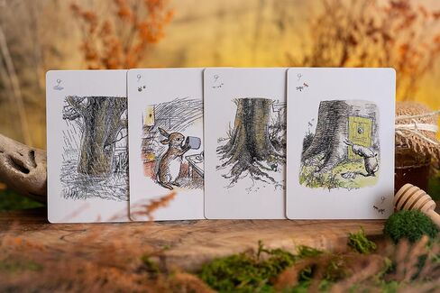 Luxury Hundred Acre Wood Themed Deck of Playing Cards – Premium, Collectible Card Set Gift for Adults and Card Game Enthusiasts. Gold Edging, Custom Design Cards With Magnetic Flip Box Deck of Cards. in Saudi Arabia