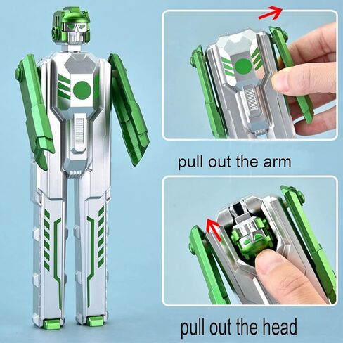 2-Pack Transformable Robot Pens,Foldable Action Figure Design with Black Ink, Creative Pen for Students, Cool Writing Supplies & Collectible Novelty Gift(Random Colors) in Kuwait