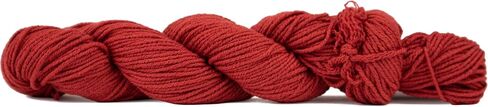 HiKoo CoBaSi DK Sock Yarn, Cotton, Bamboo, Silk and Nylon Blend for Knitting, Crocheting, and Crafts, 50 Gram Hank, 140 Yards, (#047 - Really Red) in Saudi Arabia