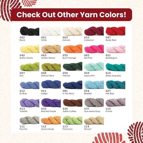HiKoo CoBaSi DK Sock Yarn, Cotton, Bamboo, Silk and Nylon Blend for Knitting, Crocheting, and Crafts, 50 Gram Hank, 140 Yards, (#047 - Really Red) in Saudi Arabia