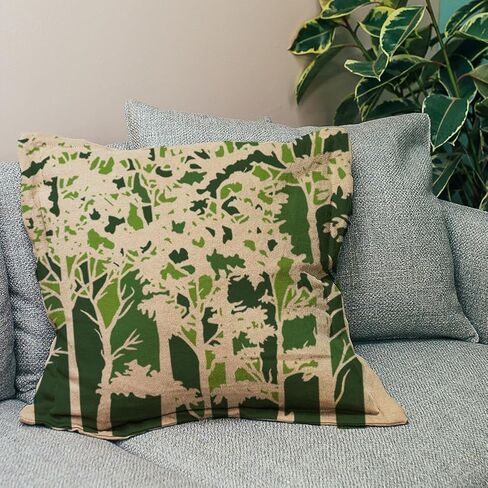 FINGERINSPIRE Tree Canopy Painting Stencil 11.8x11.8 Inch, Reusable Forest Pattern Template - Large Square PET Plastic Stencil for Wall Art, Wood Signs, Nature-Themed Home Decor DIY Projects in Saudi Arabia