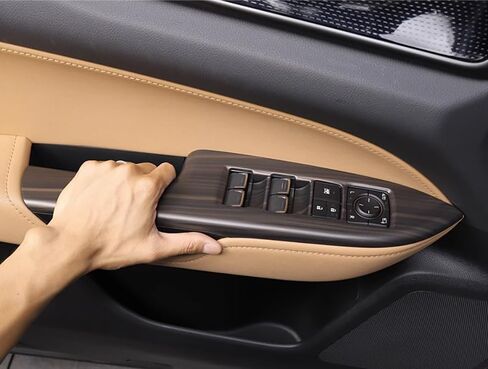 Kadore for 2022-2025 Lexus NX 250/350/350h/450h Peach Wood Style Interior Trim Kit - 4-Piece Door Window Control Panel Cover Set (LHD) in Saudi Arabia
