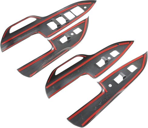 Kadore for 2022-2025 Lexus NX 250/350/350h/450h Peach Wood Style Interior Trim Kit - 4-Piece Door Window Control Panel Cover Set (LHD) in Saudi Arabia