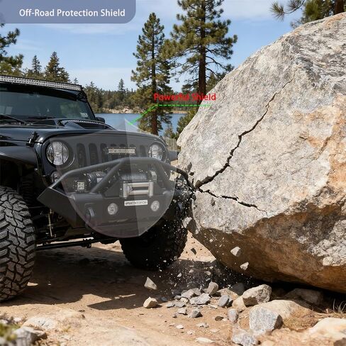 المصد الأمامي القصير OMP للطرق الوعرة متوافق مع 2007-2024 Jeep Wrangler & 2020-2024 Gladiator - ترقية متينة للطرق الوعرة، استخدم ضوء الضباب OEM in Saudi Arabia