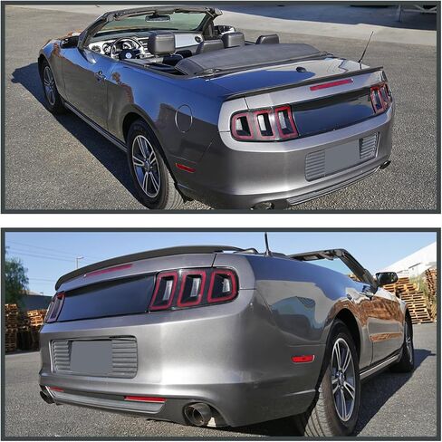 Spec-D Tuning Matte Black GT Style ABS Rear Trunk Spoiler for 2010-2014 Ford Mustang Models in Saudi Arabia