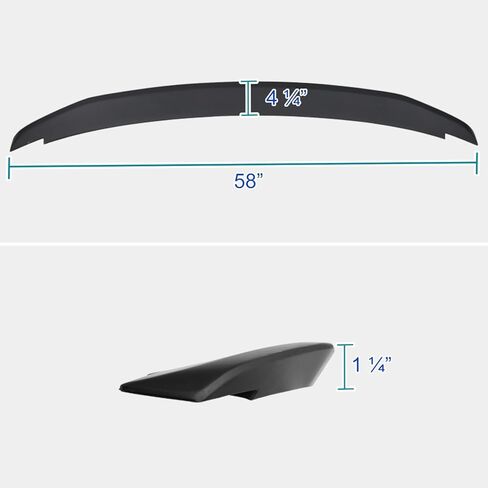 Spec-D Tuning Matte Black GT Style ABS Rear Trunk Spoiler for 2010-2014 Ford Mustang Models in Saudi Arabia