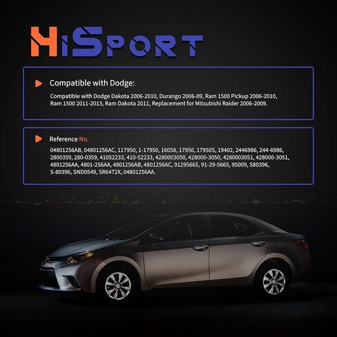 HiSport Starter Motor 17950N Compatible with Dodge Dakota 2006-2010, Durango 2006-09, Ram 1500 Pickup 2006-2010, Ram 1500 2011-2013, Ram Dakota 2011, Replacement for Mitsubishi Raider 2006-2009 in Saudi Arabia