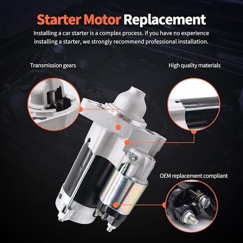 HiSport Starter Motor 17950N Compatible with Dodge Dakota 2006-2010, Durango 2006-09, Ram 1500 Pickup 2006-2010, Ram 1500 2011-2013, Ram Dakota 2011, Replacement for Mitsubishi Raider 2006-2009 in Saudi Arabia