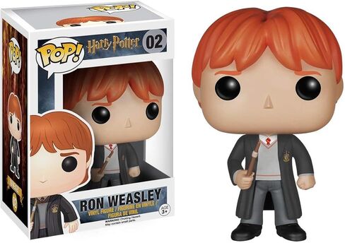 Funko Pop! Movies: Harry Potter - Ron Weasley #02 Vinyl Figure (Bundled with Pop Box Protector Case) in Saudi Arabia