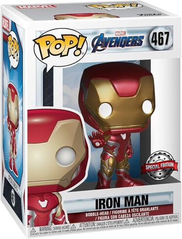 فانكو بوب! Marvel Avengers: شخصية Endgame Iron Man الحصرية المصنوعة من الفينيل ذات الرأس الفقاعي in Kuwait