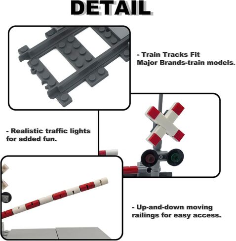 مجموعة مكعبات بناء مسارات قطار Finger Rock City، 212 قطعة من القضبان المرنة، مجموعة ملحقات توسيع السكك الحديدية للأطفال، صعودًا وهبوطًا، مسارات منحنية مستقيمة in Kuwait