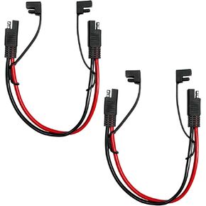 2 PCS 10 Gauge 2 Pin Quick Disconnect Harness, 13" Polarized Wire Harness SAE Connector w/Waterproof Cap, Heavy Duty Extension Cable Leads for Car Motorcycle Boat Tractor (4 PCS) in Saudi Arabia
