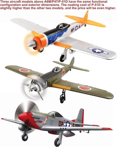690MM 27Inch P-51D P51 Mustang Large Brushless Remote Controlled Plane Airplane for Beginners Adults 14Y+ Expert 4CH Hobby RC Glider 3D Aerobatic / 6G Gyro Xpilot 1/16 (RTF 2-Batteries) in Saudi Arabia