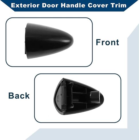 Front Right Exterior Door Handle Cover for Kia Optima 2011-2016 No.826622T000 Lock Bezel Cover Cap Black in Saudi Arabia