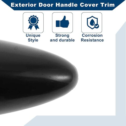 Front Right Exterior Door Handle Cover for Kia Optima 2011-2016 No.826622T000 Lock Bezel Cover Cap Black in Saudi Arabia