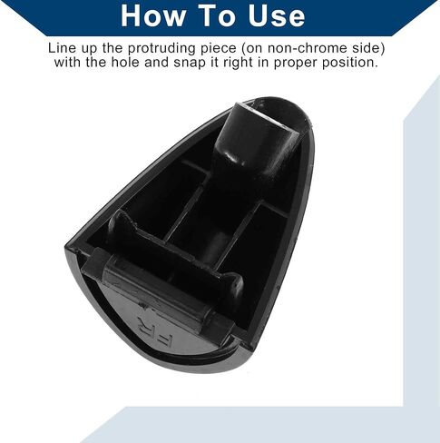 Front Right Exterior Door Handle Cover for Kia Optima 2011-2016 No.826622T000 Lock Bezel Cover Cap Black in Saudi Arabia