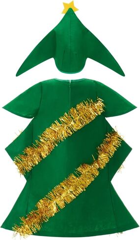 زي شجرة عيد الميلاد للأطفال الصغار الأولاد والبنات زي شجرة عيد الميلاد زي قزم زي الحفلات التنكرية هدايا الزي in Kuwait