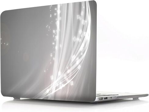 IVY Colorful Flowing Light Crystal Hard Shell Cover for MacBook Air 15 inch Case (M4 M3 M2, A3241 A3114 A2941),Anti-Slip Pads,Ultra Thin & Lightweight Protective Case - Green in Saudi Arabia