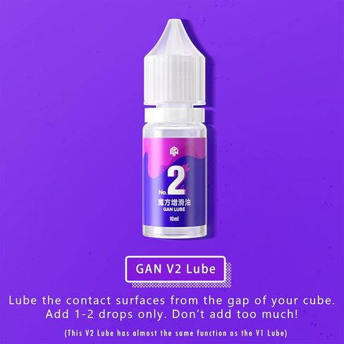 CuberShop GAN V1 Standard Lube and GAN Speed Cube Stand Set (10mL), Professional GAN Lubrication for Speed Cubing, GAN Speed Cube Tripod (Diamond Display Stand) in Kuwait