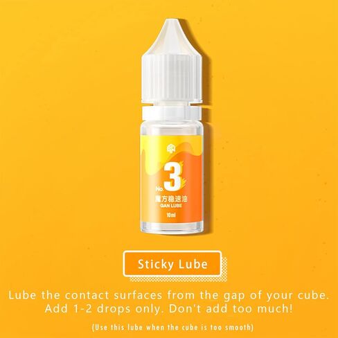 CuberShop GAN V1 Standard Lube and GAN Speed Cube Stand Set (10mL), Professional GAN Lubrication for Speed Cubing, GAN Speed Cube Tripod (Diamond Display Stand) in Kuwait