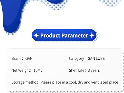 CuberShop GAN V1 Standard Lube and GAN Speed Cube Stand Set (10mL), Professional GAN Lubrication for Speed Cubing, GAN Speed Cube Tripod (Diamond Display Stand) in Kuwait
