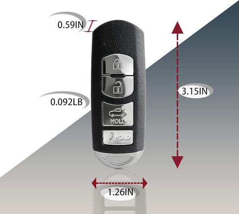 مفتاح Fob بديل مناسب لـ 2014-2018 Mazda3 Mazda 6، مفتاح ذكي Fob لمازدا MX-5 2016-2019، مفتاح سيارة 315 ميجا هرتز لمازدا، مفتاح تحكم عن بعد للدخول بدون مفتاح in Saudi Arabia
