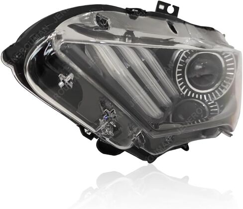 مصباح أمامي LED كامل لموستانج متوافق مع 2018 2019 2020 2021 2022 2023 فورد موستانج شيلبي GT EcoBoost زوج من المصابيح الأمامية DRL (يسار ويمين) in Kuwait