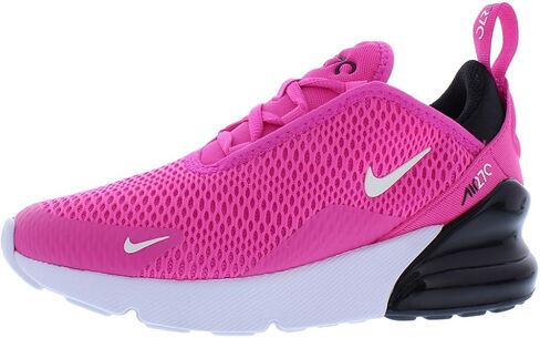 Nike Air Max 270 Big Kids' Shoes (943345-602,Laser Fuchsia/Summit White-Black-White) Size 5.5 in Saudi Arabia