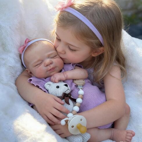 Anano Squishy Silicone Baby Doll 20 Inch Waterproof Lifelike Reborn Baby Dolls Toddler Realistic New Born Baby Doll Anatomically Correct for Kids in Saudi Arabia