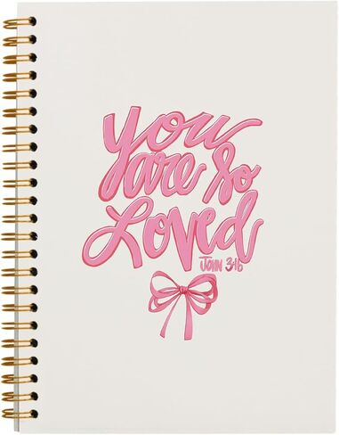 Trendy Coquette Pink Bow Notebook - Preppy Aesthetic Journal Notebook for Girls Note Taking Work, Coquette School Supplies, College Ruled Hardcover Spiral Notebook 5.5 x 8.3 in Kuwait