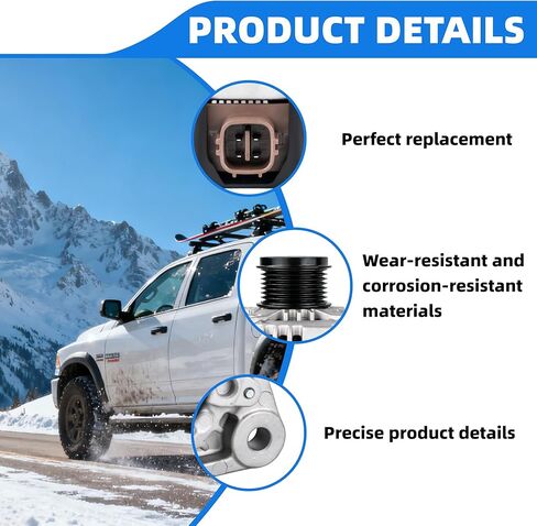 11196 المولد متوافق مع لكزس GS300 2006، IS250 IS350 2006-2013 2706031060، 2706031061، 2706031062، 2706031212، 88864935، MPA15650 150A 12V 7- بكرة القابض الأخدود in Kuwait