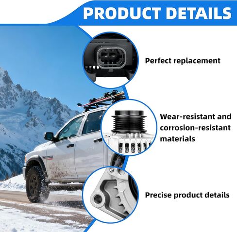 مولد كهربائي 84143543 متوافق مع تشيفي شيفروليه سيلفرادو 1500 2500، إكسبريس 2500 3500، تاهو، سوبربان، جي إم سي يوكون، سافانا 150A 12 فولت، استبدال # 84143542 104211-8340 1042118350 104211-8350 1042118352 in Kuwait