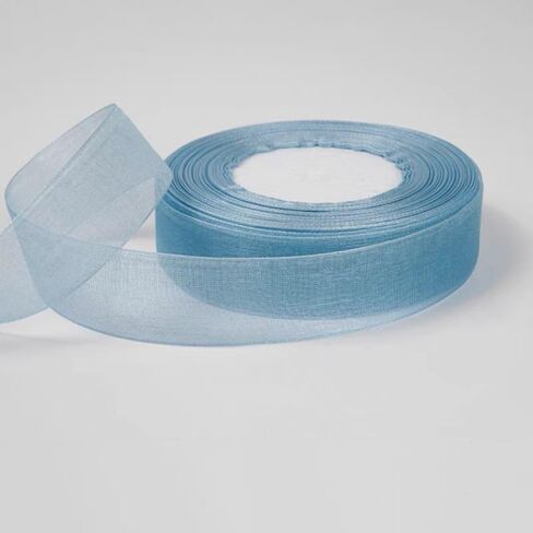 50 Yard/Roll Tulle Ribbon 2.5CM Width Chiffon Ribbon DIY Sewing Craft Gifts Wrapping Floral Bouquet Decorative in Saudi Arabia