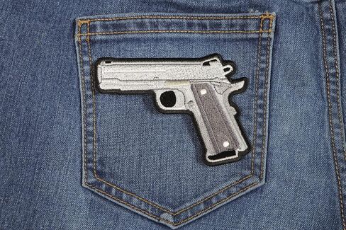 9 Mm Gun Patch - 4x3 inch in Saudi Arabia