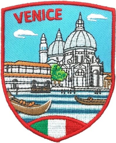 Venice Italy Patch (3 Inch) Embroidered Iron-on or Sew-on Badge Travel Europe Souvenir Emblem Perfect for Jackets, Hats, Backpacks, Shirts, Caps, DIY Gift Patches in Saudi Arabia
