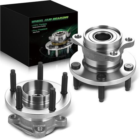 Set of 2 Rear Wheel Bearing and Hub Assembly with 5-Lug Fit for:-Ford Edge 2007 2008 2009 2010, for:-Lincoln MKX 2007 2008 2009 2010 3.5L, 4 Wheel ABS, Only AWD Replace OE# 512335 BR930636 in Saudi Arabia