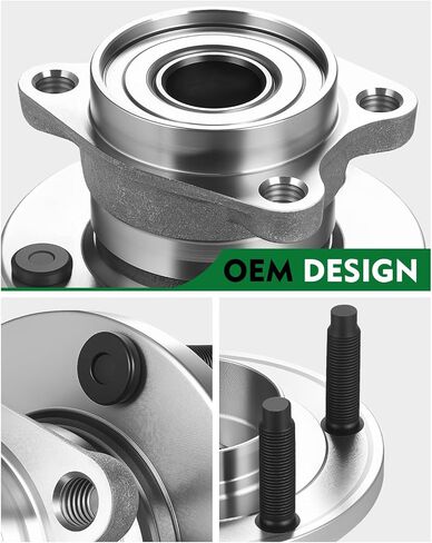 Set of 2 Rear Wheel Bearing and Hub Assembly with 5-Lug Fit for:-Ford Edge 2007 2008 2009 2010, for:-Lincoln MKX 2007 2008 2009 2010 3.5L, 4 Wheel ABS, Only AWD Replace OE# 512335 BR930636 in Saudi Arabia