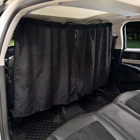 Partition Curtains in The car Black Privacy Protection Anti-Peeping (Black-1pcs Divider Curtain) in Saudi Arabia
