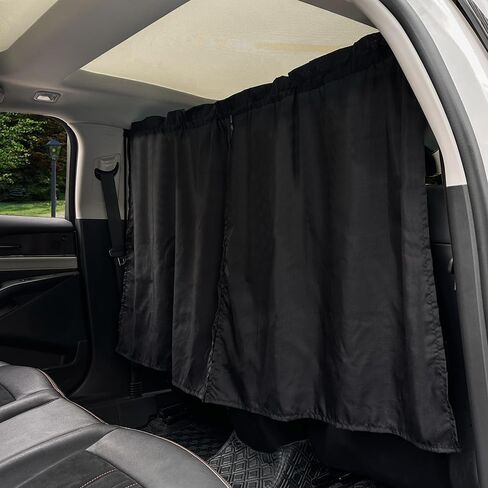 Partition Curtains in The car Black Privacy Protection Anti-Peeping (Black-1pcs Divider Curtain) in Saudi Arabia