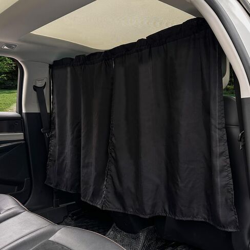 Partition Curtains in The car Black Privacy Protection Anti-Peeping (Black-1pcs Divider Curtain) in Saudi Arabia