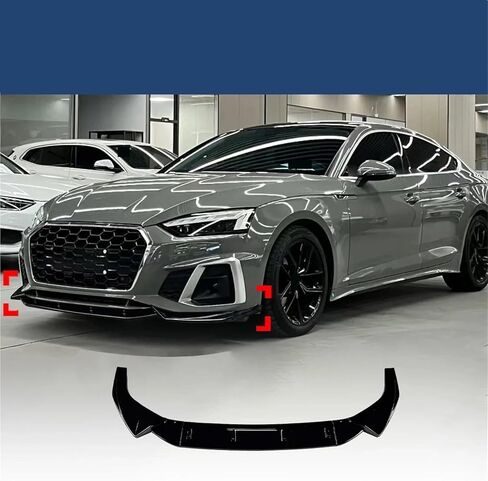 Compatible for Audi A5 S5 B9 B9.5 8W TFSI TDI S-Line 2020 2021 2022 2023 2024 Front Bumper Spoiler Lip Shunt Board Body Modification Kit(Carbon Fiber mainten) in Saudi Arabia